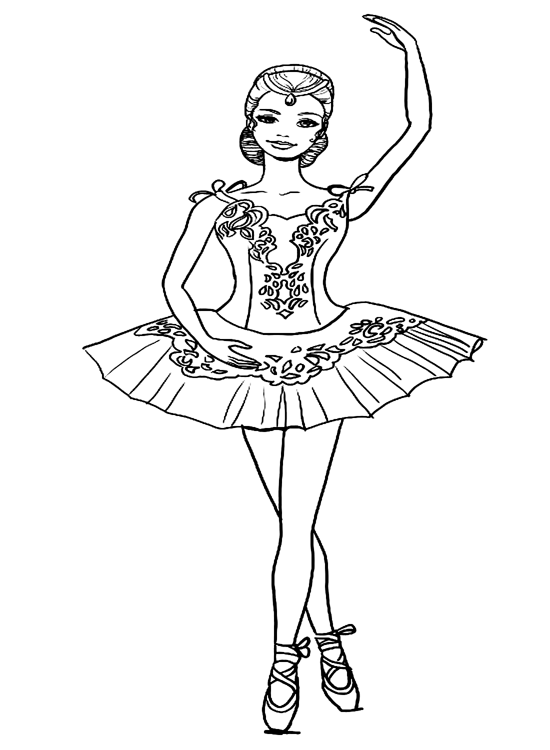 Ballerina Printable Sheet Free Printable Coloring Pages