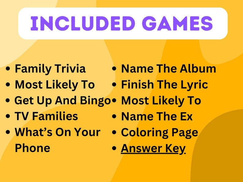 Family Reunion Printable Games Family Reunion Games Family Printable 