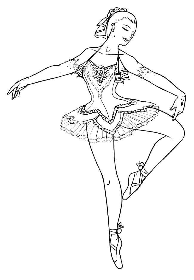 Free Printable Ballerina Coloring Page Free Printable Coloring Pages