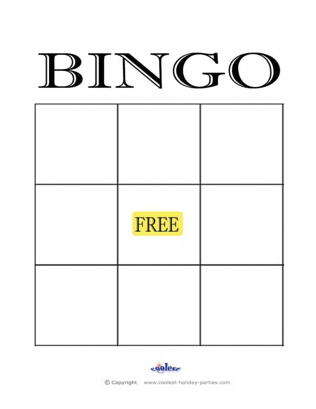 Free Printable Blank Bingo Card Sureupf