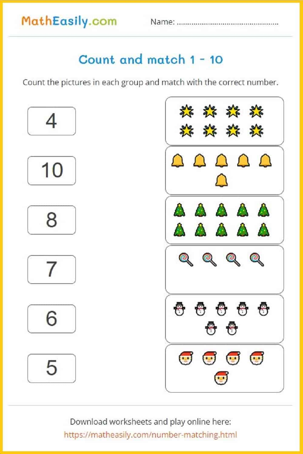 FREE Printable Math Games For Kids PDF 54 OFF