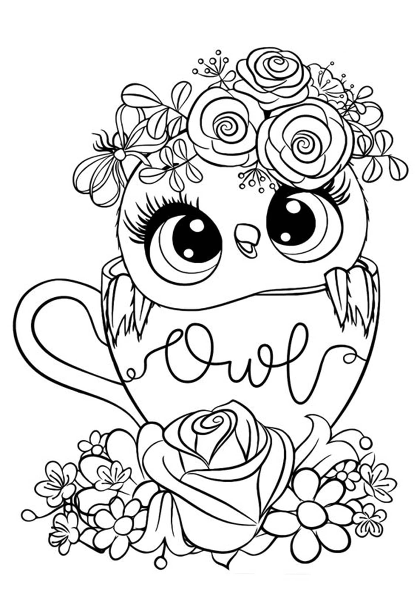 Free Printable Owl Tattoo Pdf Coloring Page My XXX Hot Girl