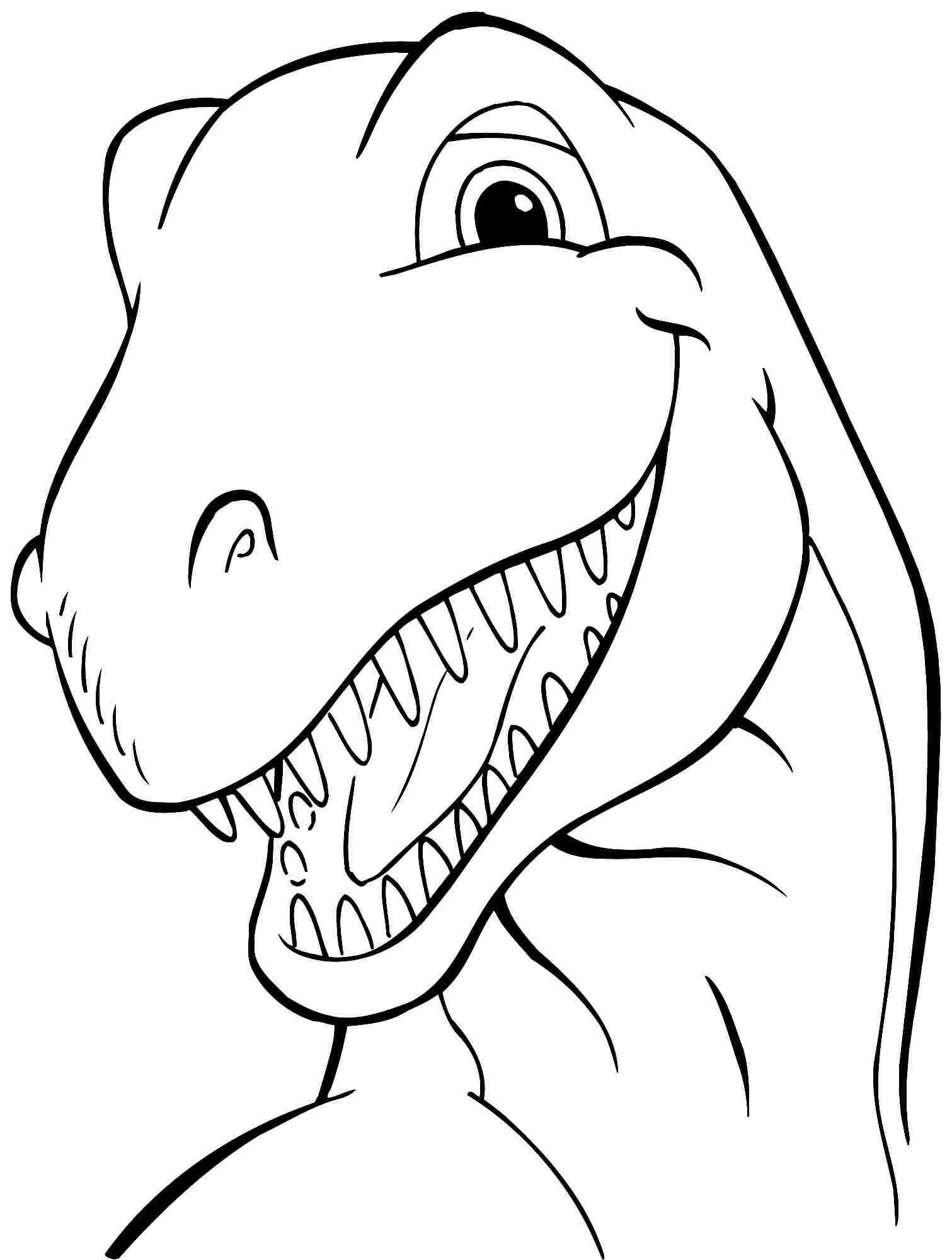 free t rex coloring pages