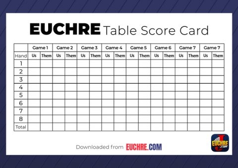 8 person euchre tally card free printable