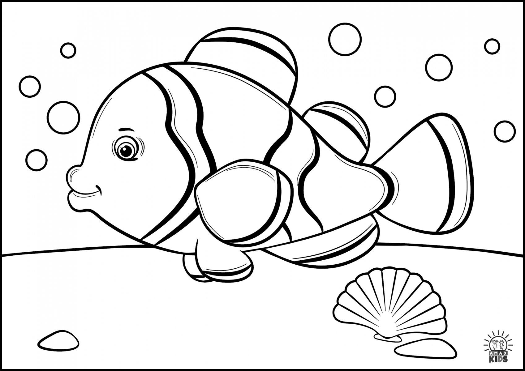 Printable Coloring Pages For Kids Sea Creatures Amax Kids