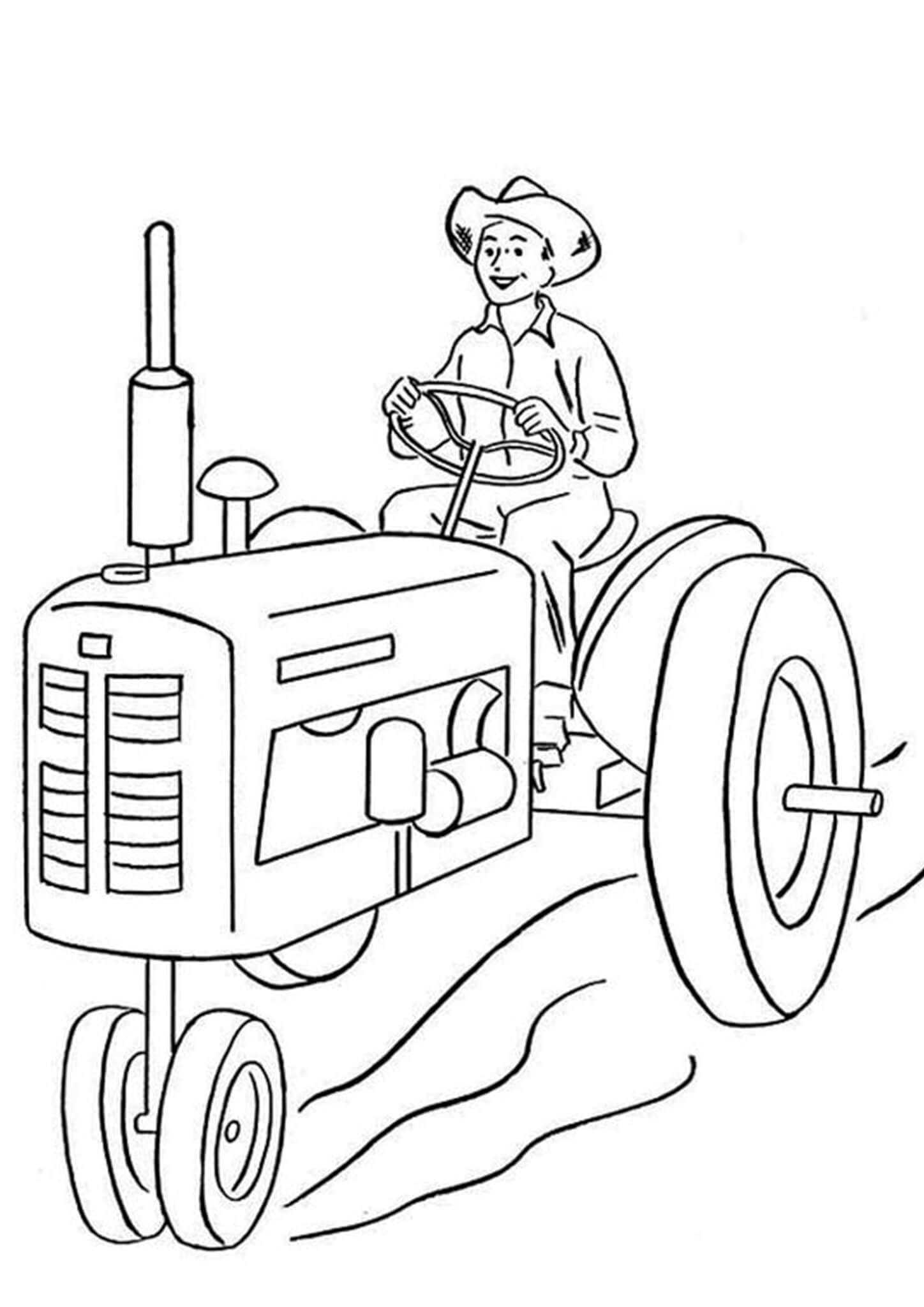 free printable tractor coloring pages