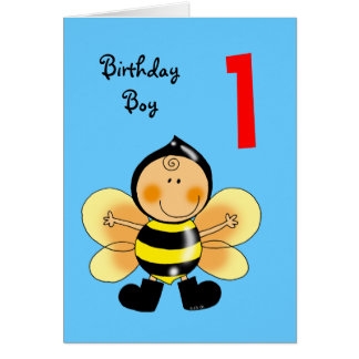 1 Year Old Birthday Cards Invitations Zazzle co uk