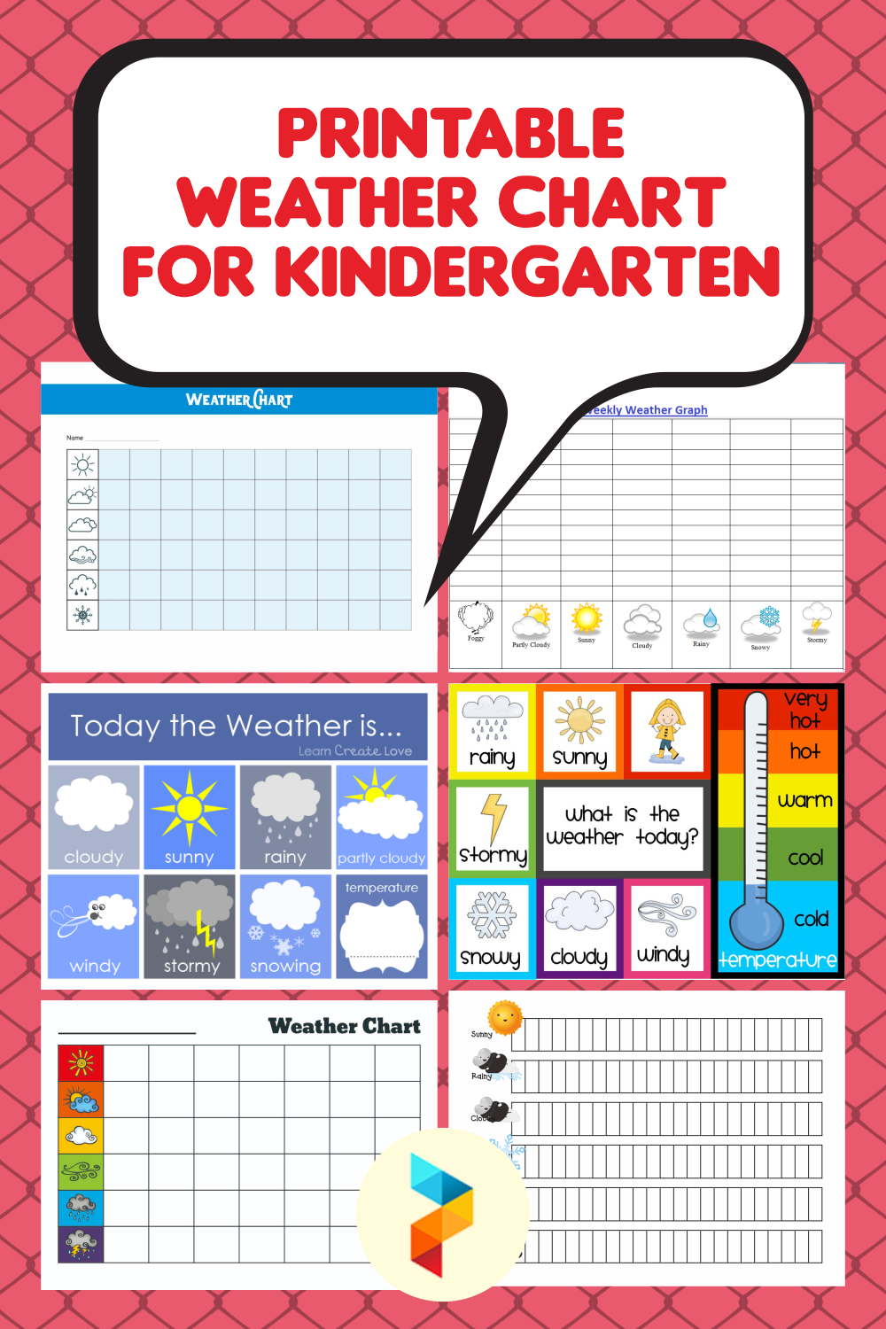 10 Best Printable Weather Chart For Kindergarten Printablee