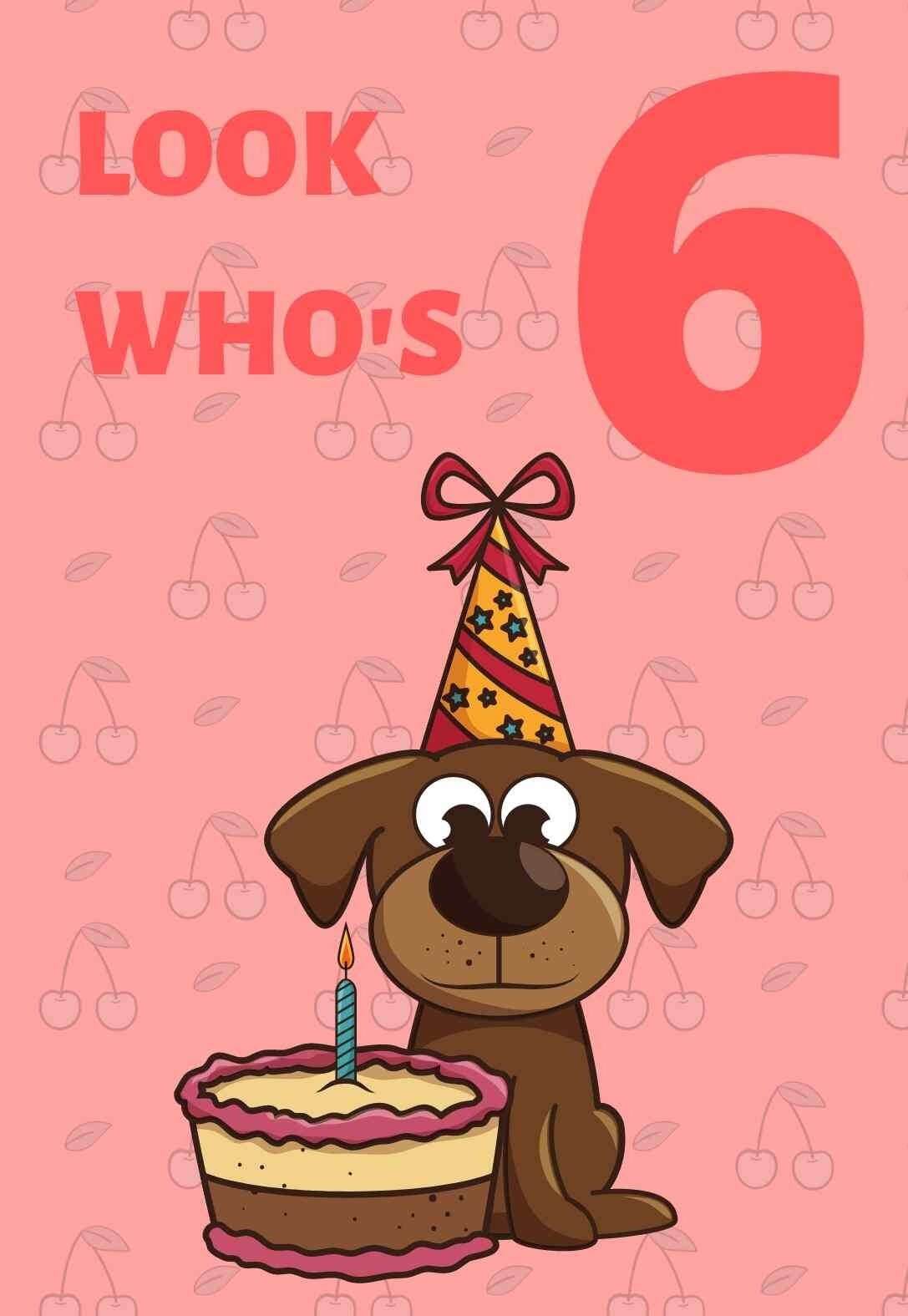 10 Cute Printable Birthday Cards For 6 Year Olds free PRINTBIRTHDAY