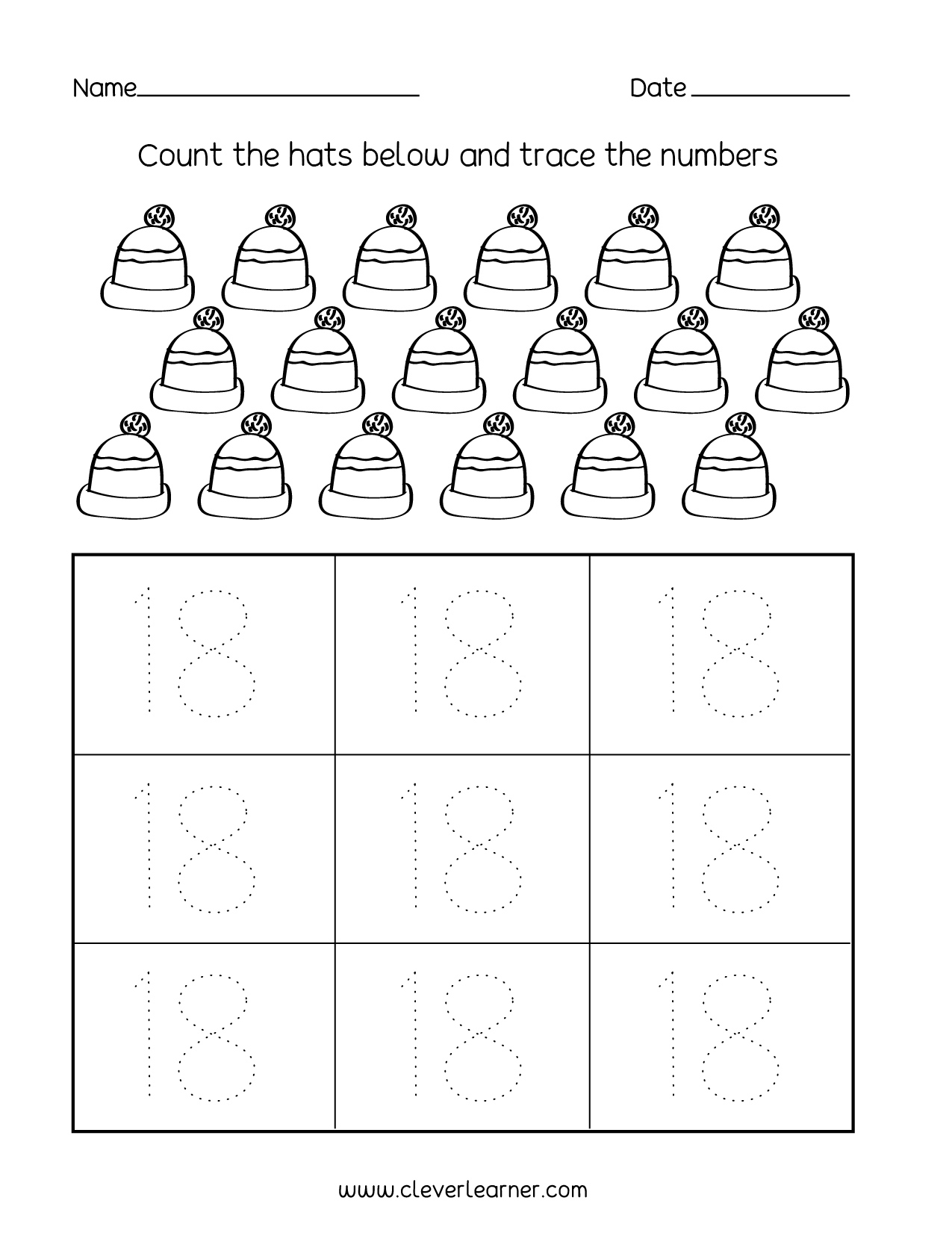 number 18 worksheet