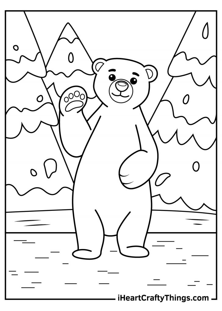 Coloring Pages Of Polar Bears