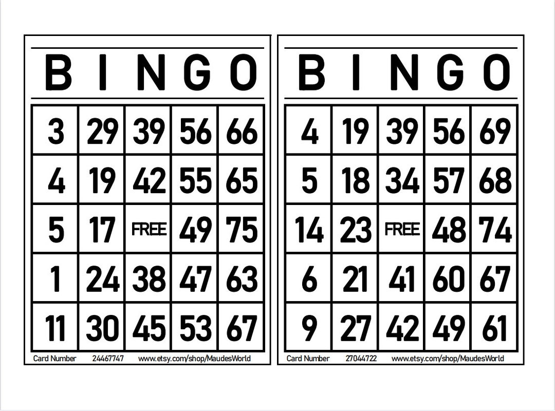 100 Free Printable Bingo Cards Free Printable Bingo C Vrogue co