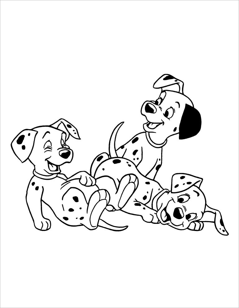 101 Dalmatians Coloring Pages Printable ColoringBay