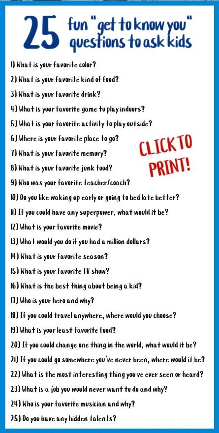 102 FUN Get To Know You Questions For Students