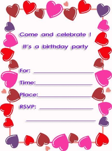 10th Birthday Invitation Cards Free Printables Templates Printable