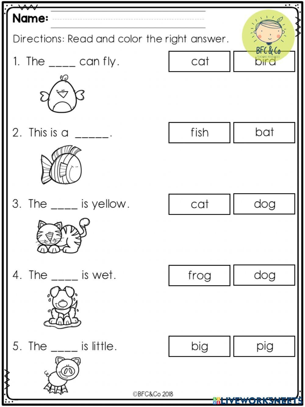 kindergarten games pdf