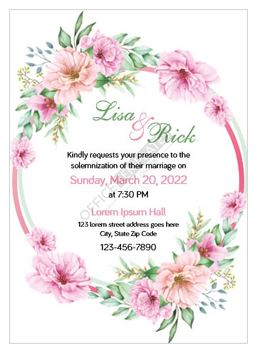 11 Free Wedding Invitation Templates For MS Word