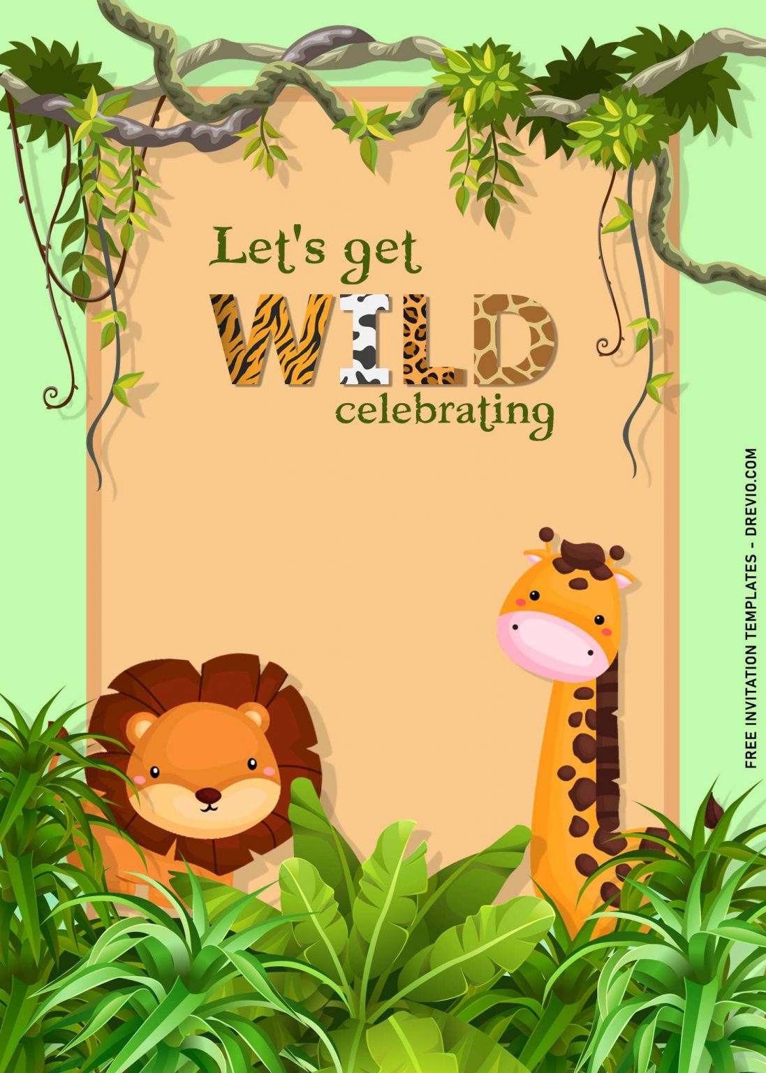 11 Fun Jungle Birthday Party Invitation Templates Download Hundreds 