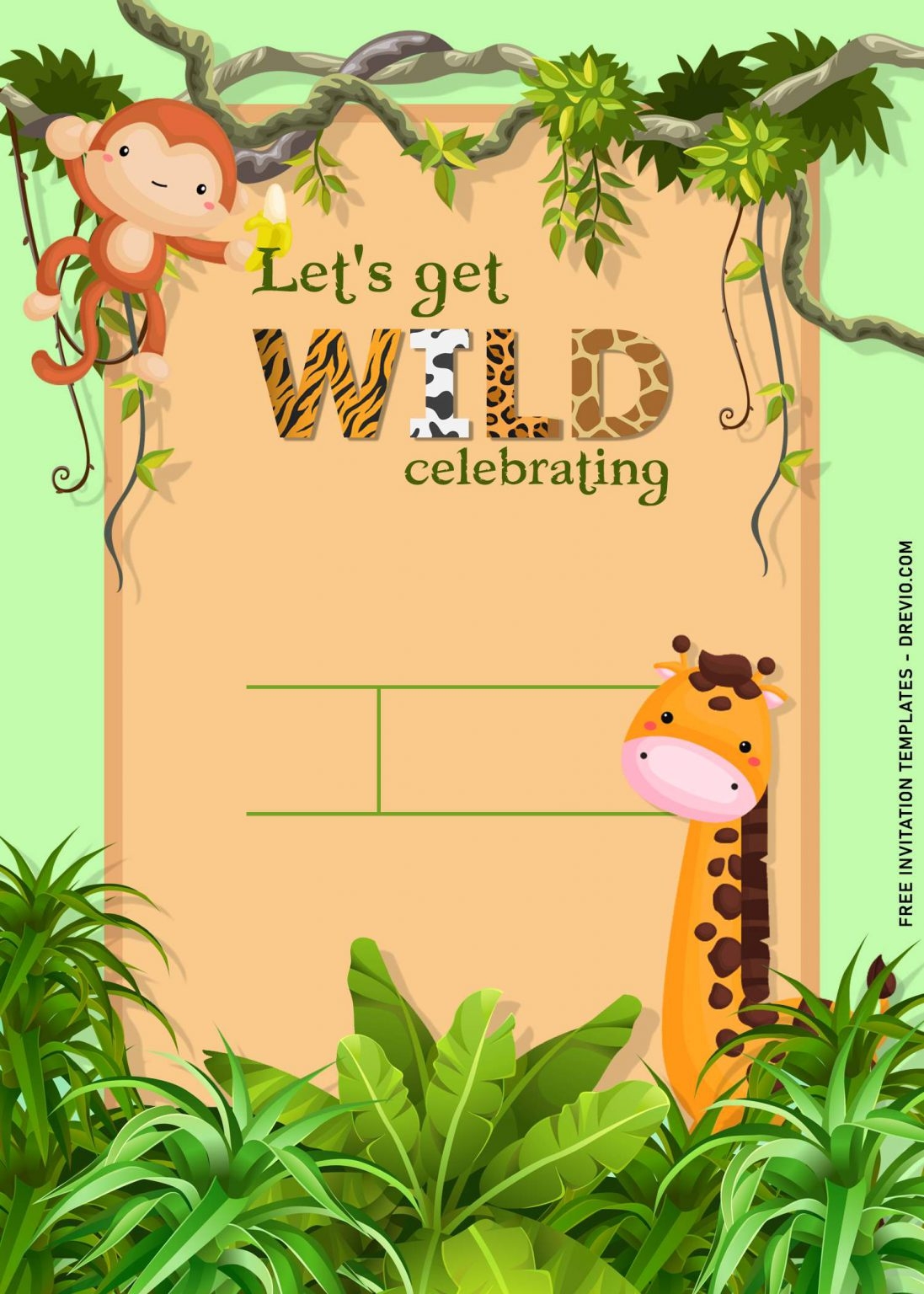 11 Fun Jungle Birthday Party Invitation Templates Download Hundreds 