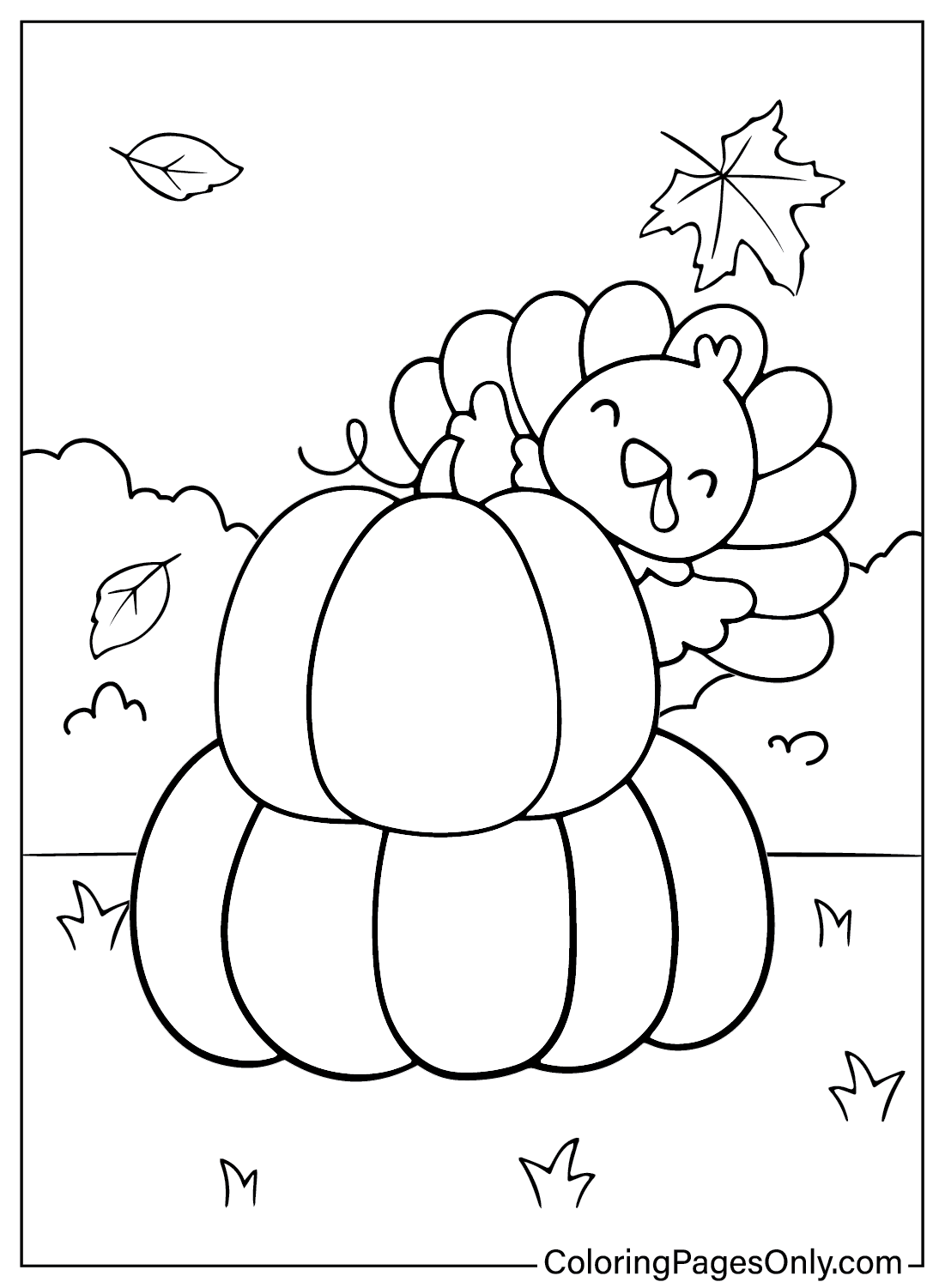 118 Turkey Coloring Pages ColoringPagesOnly
