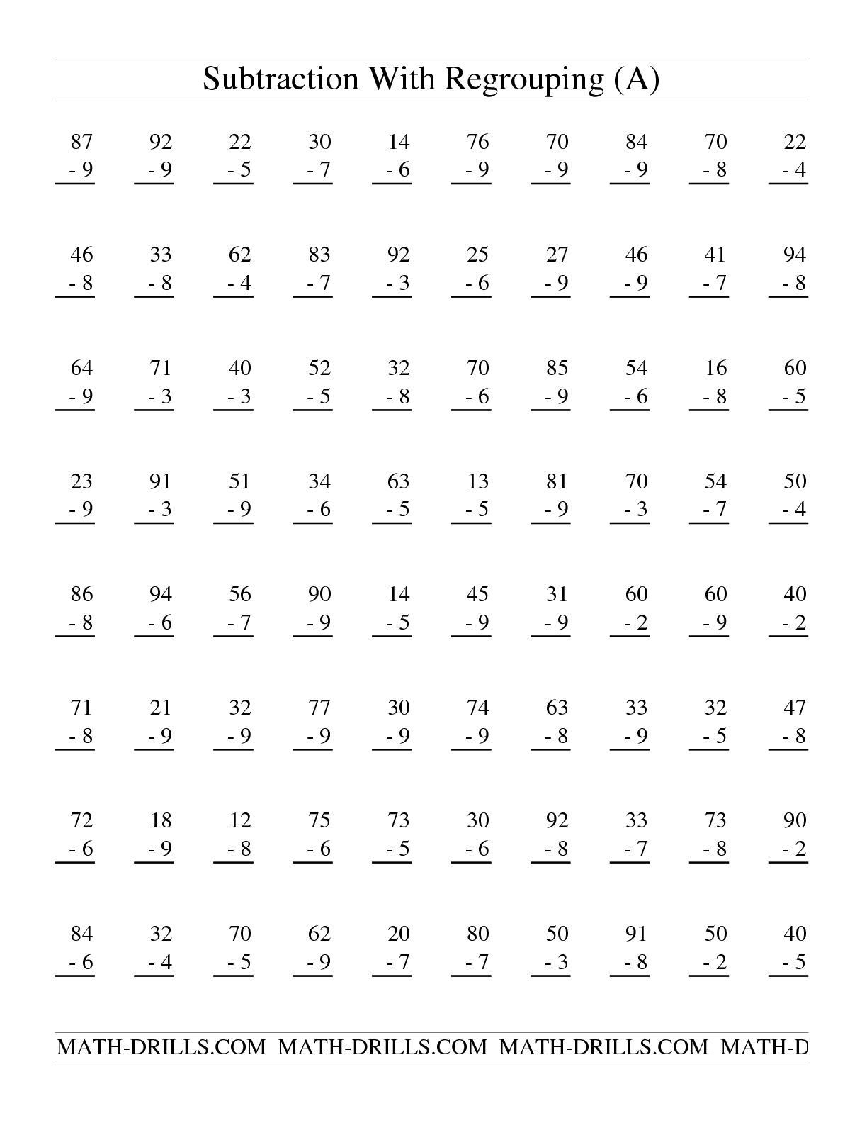 12 Large Print Math Worksheets Worksheeto