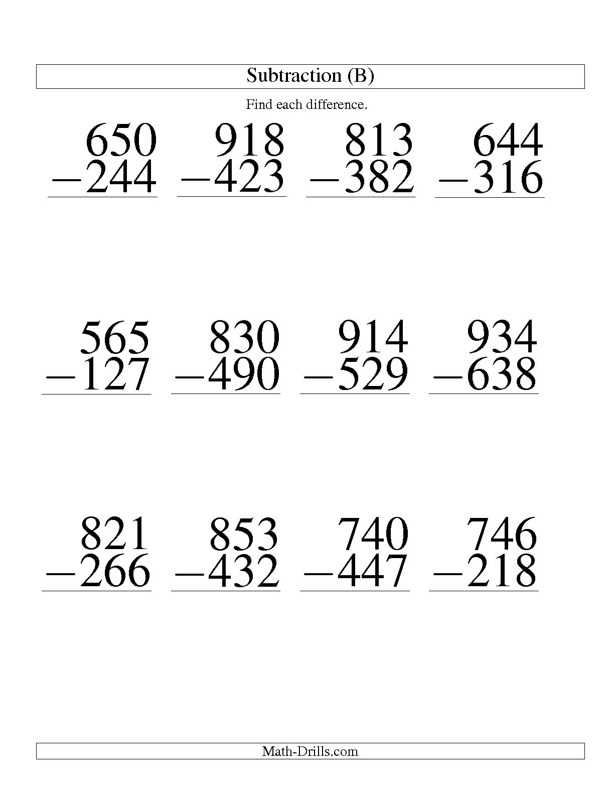 12 Large Print Math Worksheets Worksheeto
