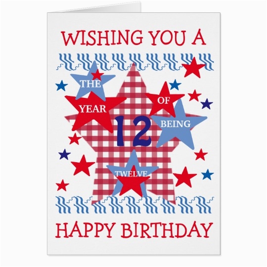 12 Year Old Birthday Cards Printable Printable Templates Free 