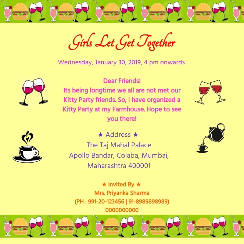 13 Kitty Party Invitation Templates Psd Ai Vrogue co