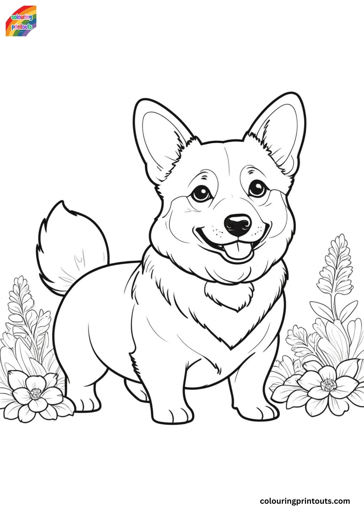 15 Coloring Pages Of Corgis Free Coloring Printables 
