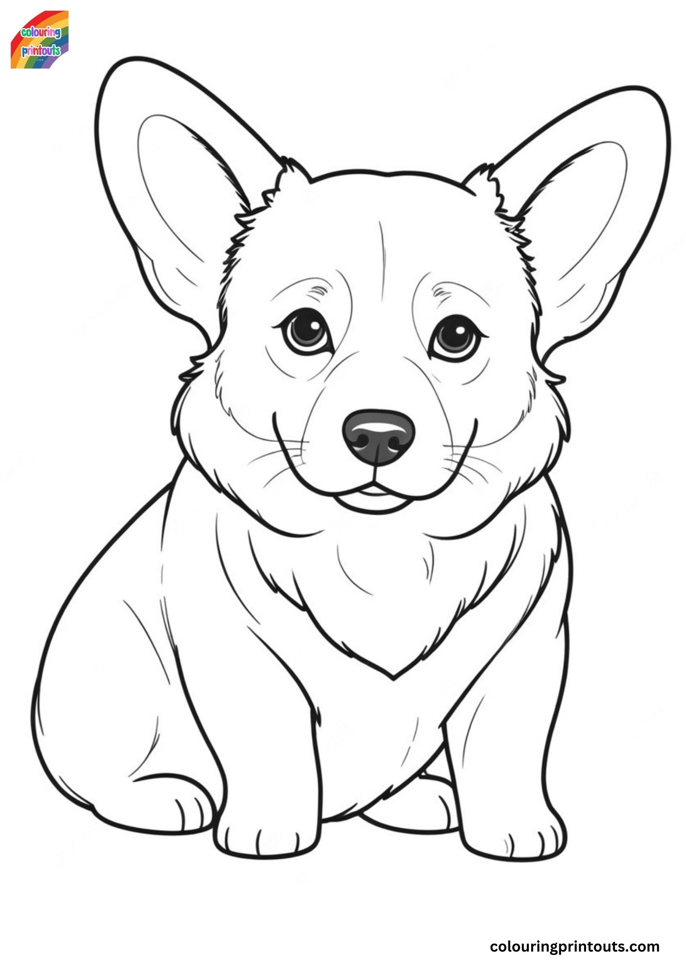 15 Coloring Pages Of Corgis Free Coloring Printables 