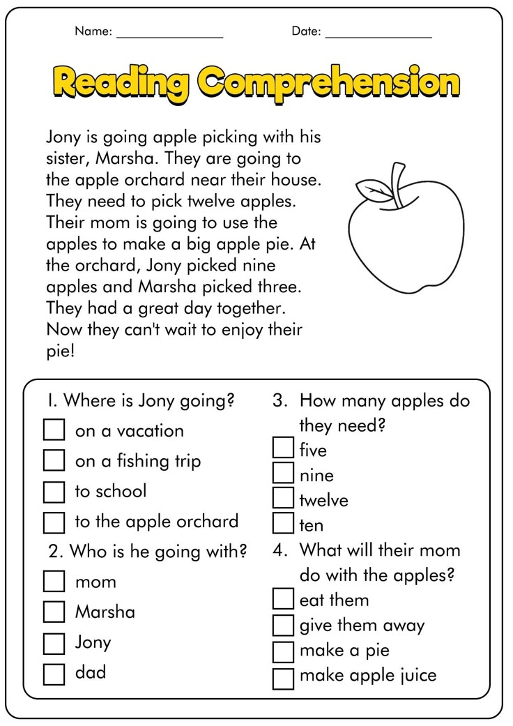 15 First Grade Reading Comprehension Worksheets First Grade Reading 
