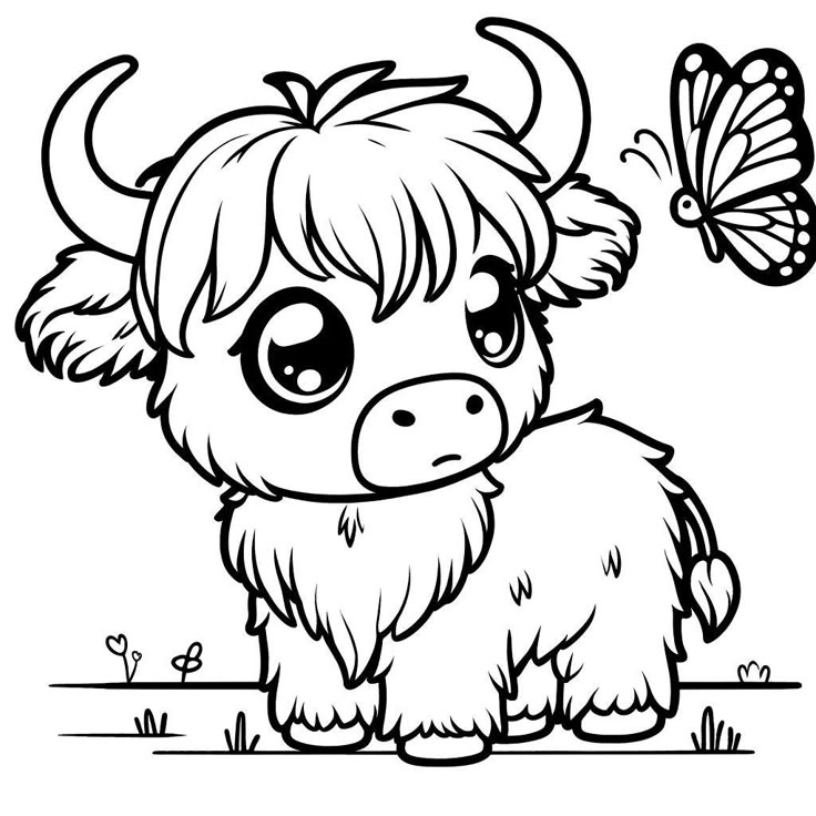 15 Highland Cow Coloring Pages Cow Coloring Pages Highland Cows Cute