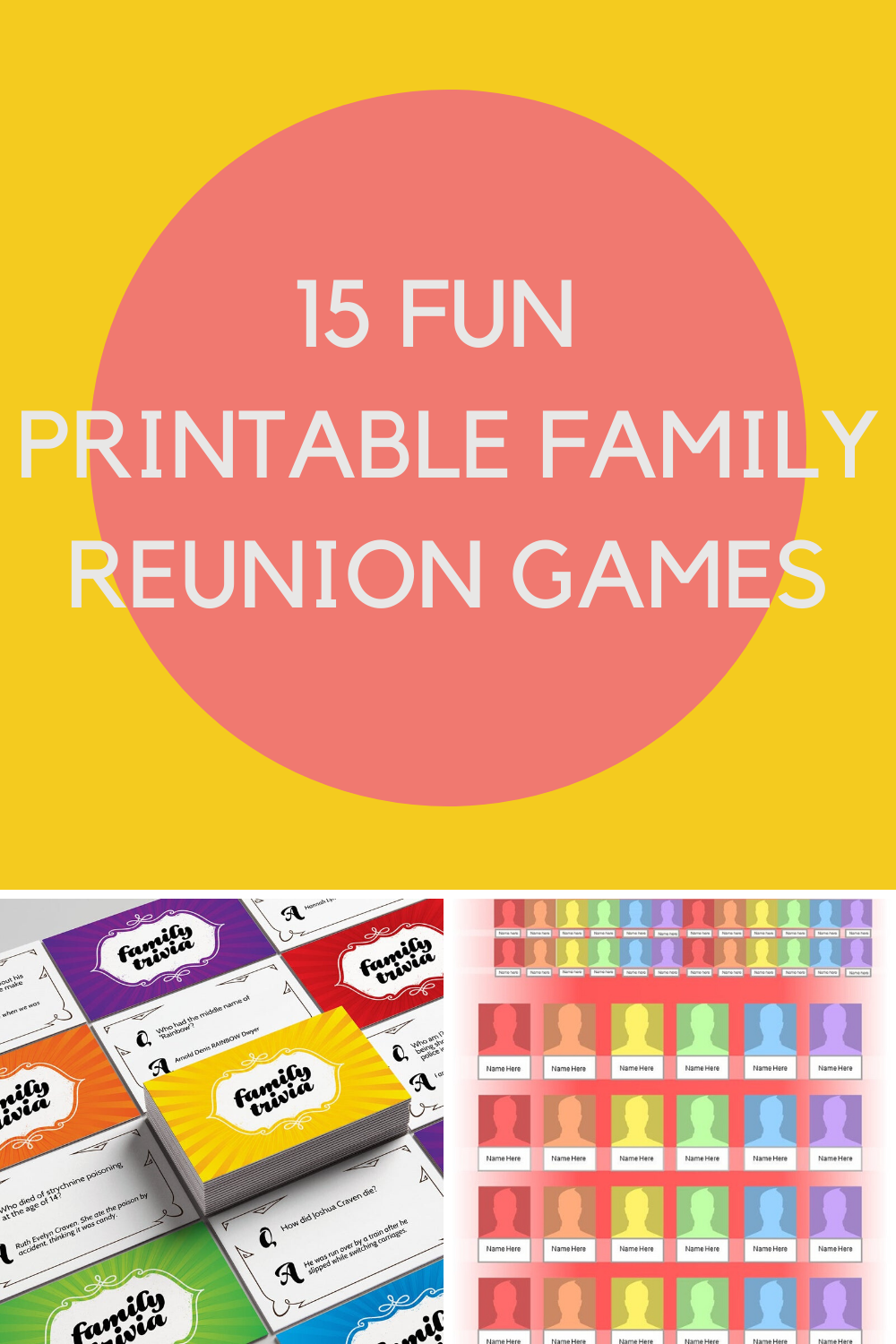 15 Printable Family Reunion Games For Large Groups Fun Party Pop 
