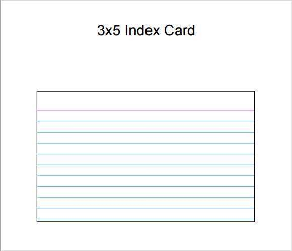 16 Printable 4X6 Index Card Template Pdf Formating With 4X6 Index Card 