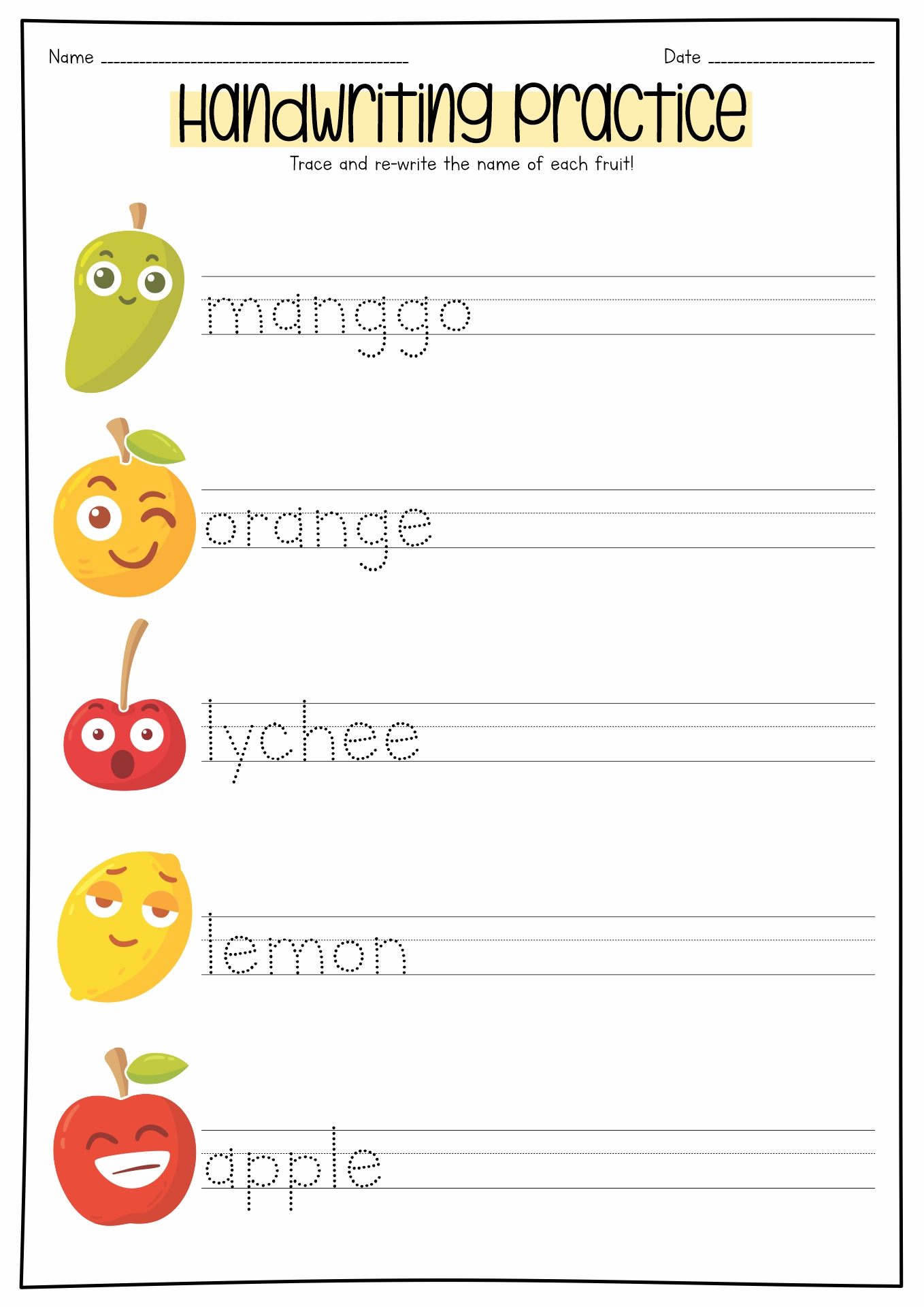 16 Writing Practice Worksheets For Preschool Free PDF At Worksheeto