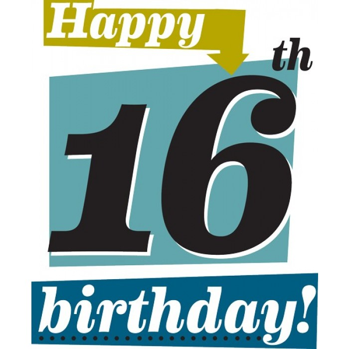 16th birthday cards free printable