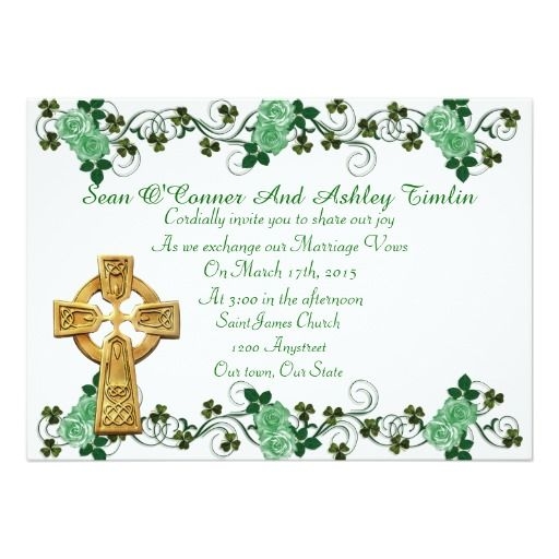 17 Best Images About Irish Wedding Invitations On Pinterest Vow 