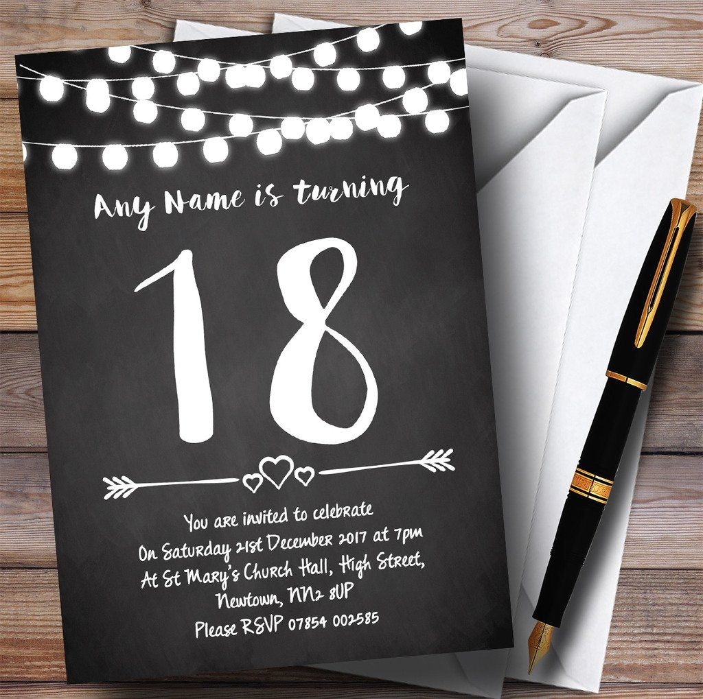 18th birthday invitation cards printable