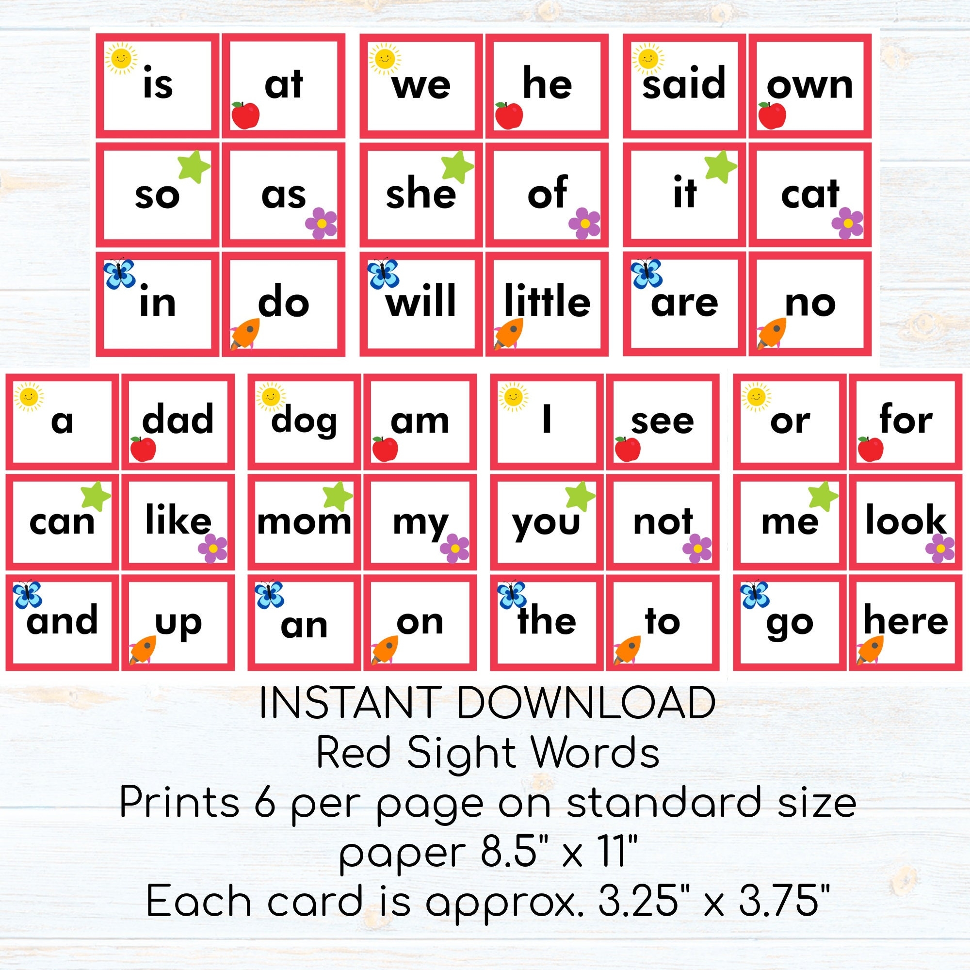 1st Grade Sight Words Flash Cards Printable Hilobright