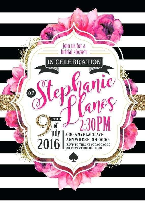 20 Customize Kate Spade Birthday Invitation Template Maker For Kate