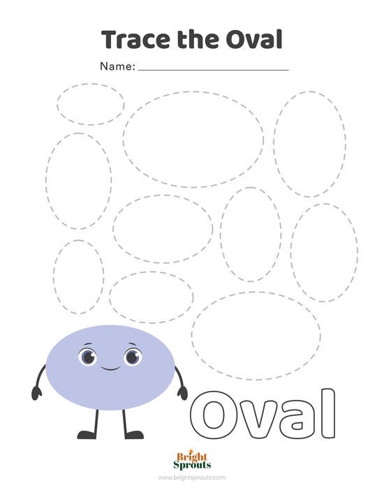 20 Free Printable Oval Worksheets For Preschool Worksheets Library