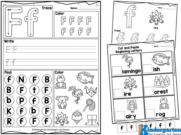 20 Letter F Traceable Worksheets CharlieAylin