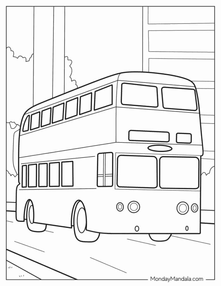 20 School Bus Coloring Pages Free PDF Printables 