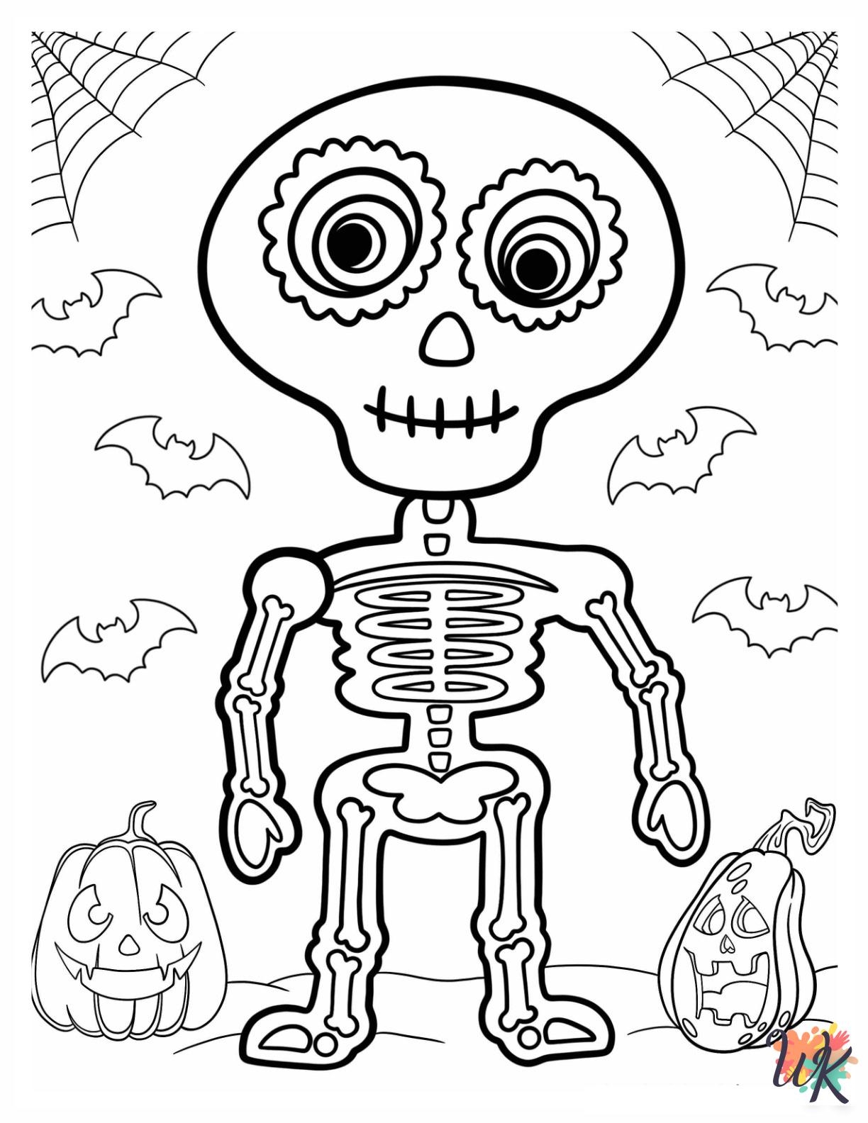 20 Skeleton Coloring Pages For Kids ColoringPagesWK