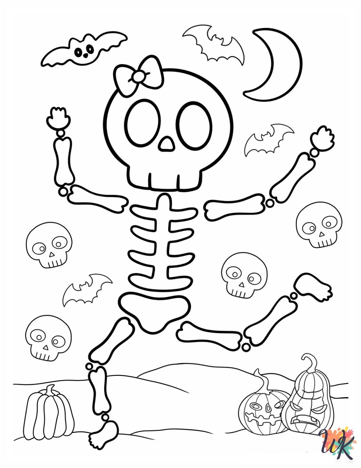 20 Skeleton Coloring Pages For Kids ColoringPagesWK