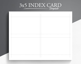 20 The Best 3X5 Index Card Template Printable Layouts With In 3X5 