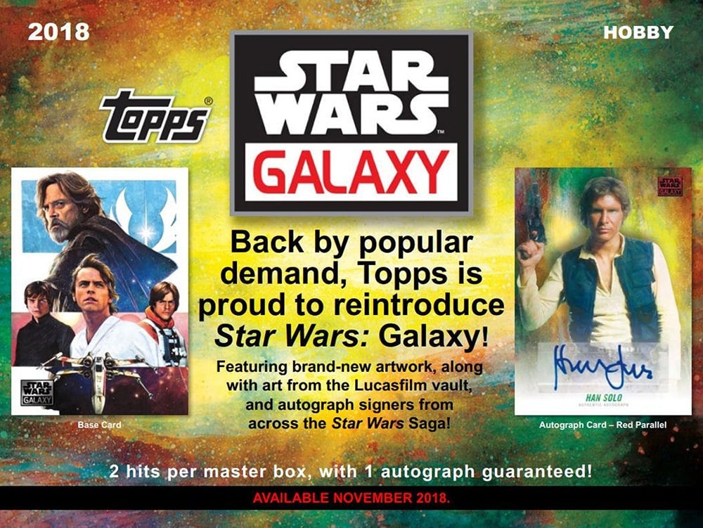 2018 TOPPS STAR WARS GALAXY HOBBY BOX Breakaway Sports Cards