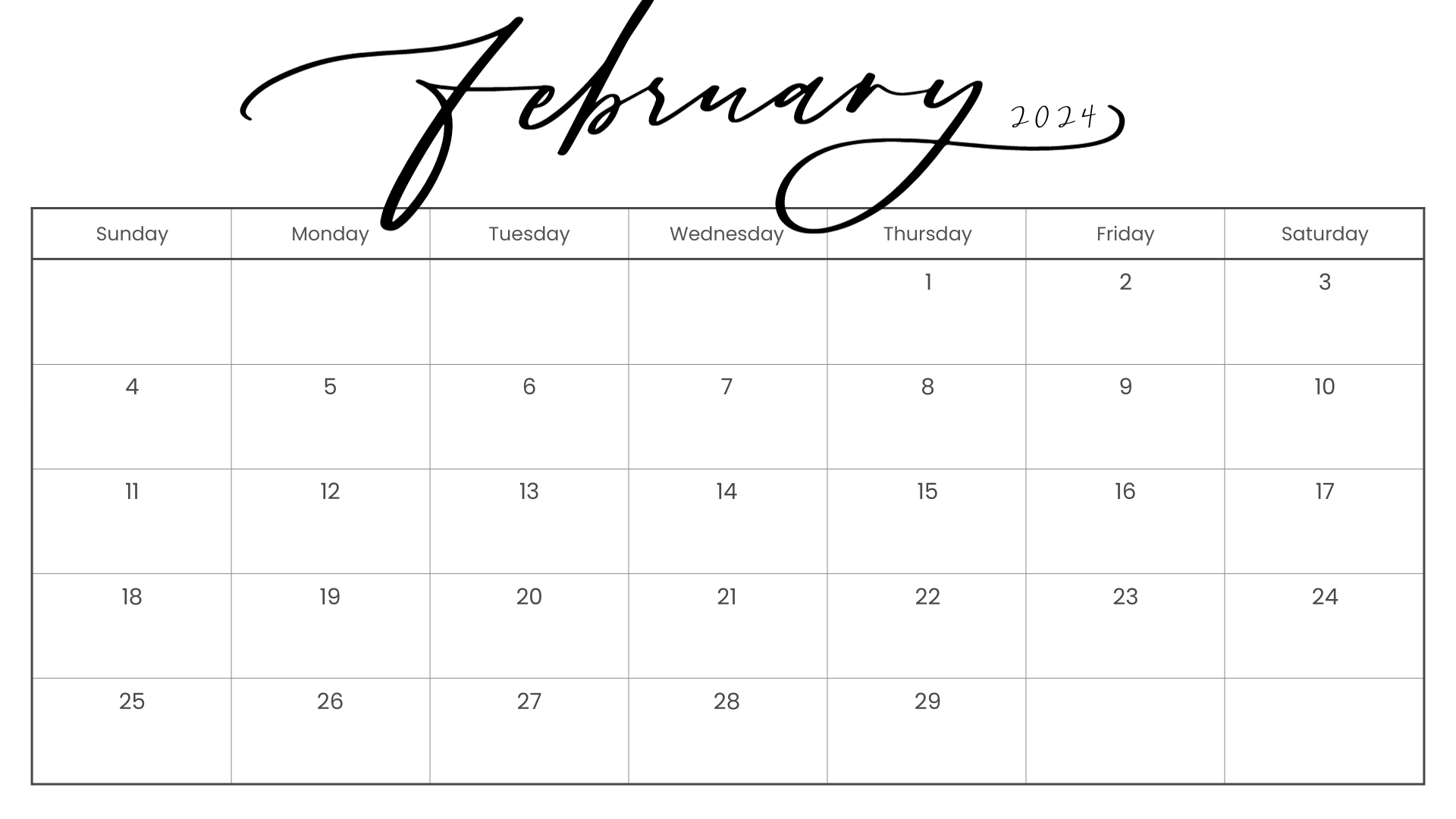 free printable 2024 calendar templates