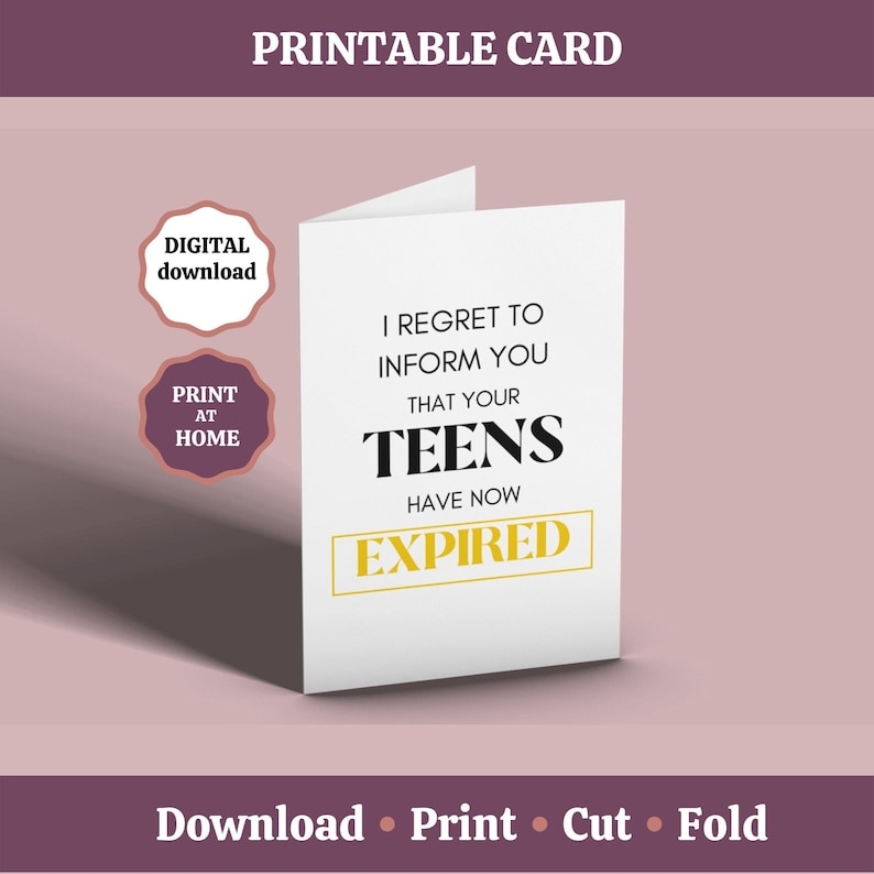 20th Birthday Card Printable Card For 20 I Regret To Inform You That 