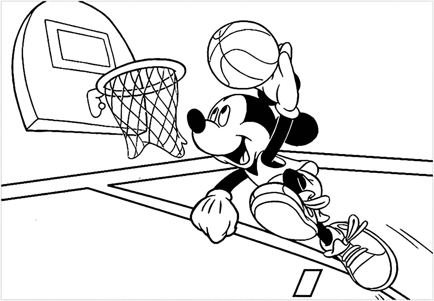 21 Basketball Color Page Free Coloring Pages